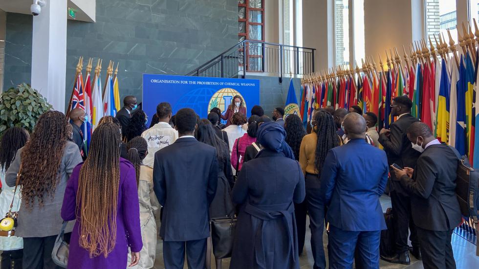 Four groups of students from Strathmore University in Kenya visited the OPCW