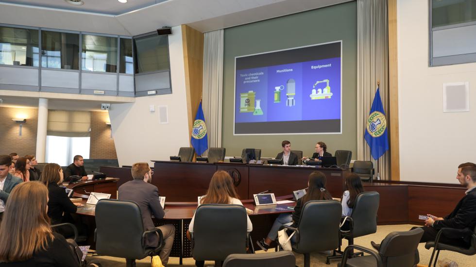 OPCW hosted students from Foundation Antonio Meneghetti in Brazil,  in the framework of the UNITAR Immersion Programme