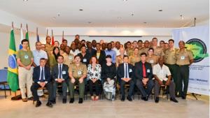 Participants and OPCW representatives at the Regional Course on Chemical Emergency Response, which was held in Brazil from from 26 to 30 August 2013.