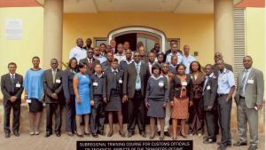 Participants at a training course for customs officers from the east and southern Africa sub-regions.