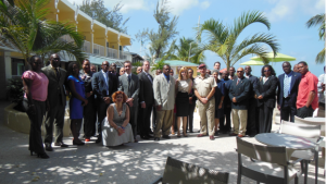 Participants at the 1st Meeting of National Emergency Coordinators, which was held in Barbados on 1 and 2 April 2014.
