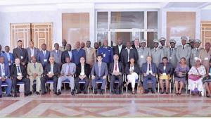 Participants at a sub-regional training for customs authorities on technical aspects of the CWC transfers' regime, which was held in Dakar, Senegal in March 2014.