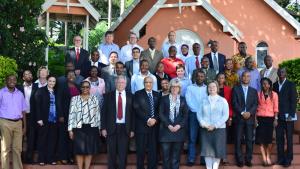 Participants at a regional seminar on CWC and Chemical-Safety-and-Security Management, which was held in South Africa.