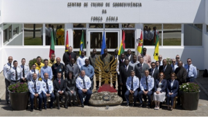 Participants at an Advanced Course on Assistance and Protection, which was held at the Portuguese Air Force Survival Training Centre from 12 to 16 May 2014.