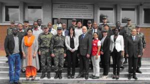 Participants at a Course on Assistance and Protection against Chemical Weapons in Serbia