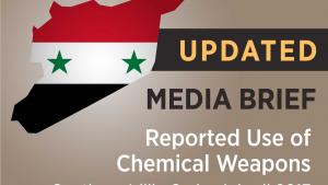 UPDATED Media Brief: Reported Use of Chemical Weapons, Southern Idlib, Syria, 4 April 2017